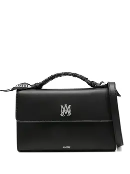 Amiri logo-plaque leather tote bag 31857814