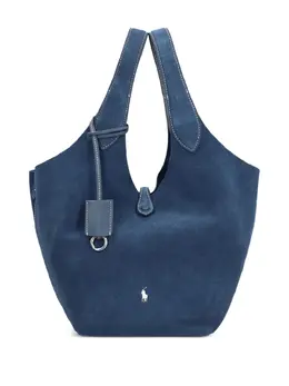 Polo Ralph Lauren suede bucket bag snap closure 31903307