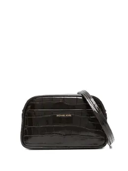 Michael Kors Jet Set crocodile-effect zip-top shoulder bag 31865726