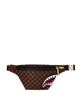 Sprayground check-pattern belt bag 31920419