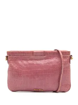 Miu Miu 2010-2025 Croc Embossed Crackle Patent crossbody bag 31963914