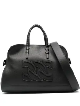 Casadei embossed-logo leather tote bag 31789992