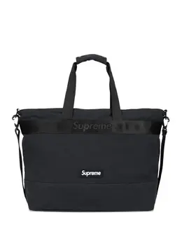 Supreme logo-plaque tote bag 31923149