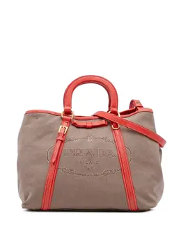 Prada 2013-2025 Canvas Canapa Logo Bow satchel 31964358