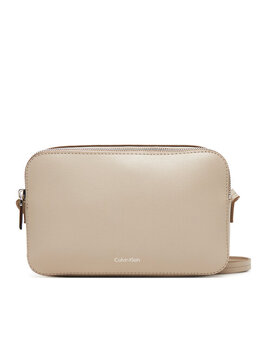 Женская сумка Foil Logo Elongated Camera Bag LV04F3276G Calvin Klein, бежевый 8721187253813 | beige