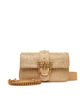 Женская сумка Love One Mini Slouchy Fl PE 25 PLTT 104340 A2CE Pinko, золотой 8057769916075 | goldfarben