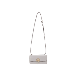 Tory Burch Сумка Eleanor из коровьей кожи, сумка через плечо Trumpets, женская, зеленая, фиолетово-серая 161295-029