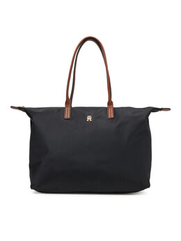 Женская сумка Popette Maxi Tote AW0AW17996 Tommy Hilfiger, чёрный 0000305370112 | schwarz