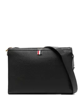 Сумка-мессенджер с полосками 4-Bar Thom Browne, черный 24271303 | черный