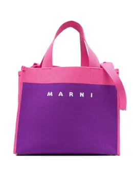 Сумка-тоут в стиле колор-блок Marni, фиолетовый 18886595 | фиолетовый