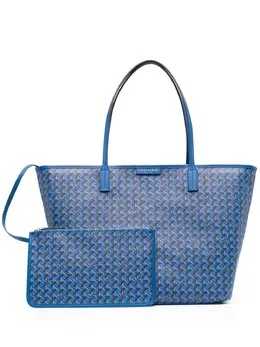 Сумка-шоппер с плетеным узором Tory Burch, синий 19740840 | синий
