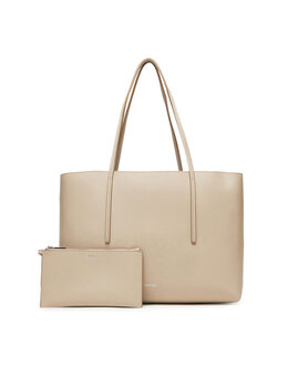 Женская сумка Foil Logo Tote W/Pouch LV04F3274G Calvin Klein, бежевый 8721187253820 | beige