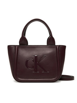 Женская сумка Bold Ck Small Tote With Strap LV04F3219G Calvin Klein, красный 8721187018467 | dunkelrot