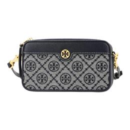 Tory Burch Сумка через плечо из холста, мини, женская, темно-синяя 82240-405