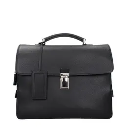 Prada Black Leather Business And Laptop Bags pr15275544150281bt