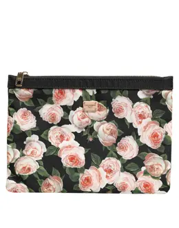 Dolce & Gabbana Multicolor Floral DG Plaque Clutch Women Pouch Borse Bag bag4656