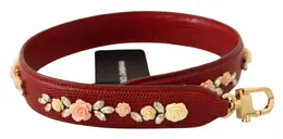 Dolce & Gabbana Floral Crystals Exotic Shoulder Strap Bag Accessory bel8291