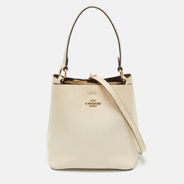 Coach Ivory Leather Small Town Bucket Bag 1208799