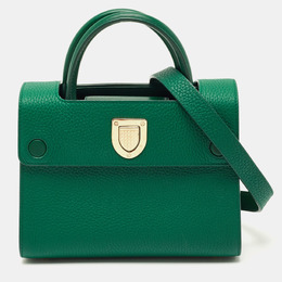 Christian Dior Green Leather Mini Christian Diorever Top Handle Bag 1208700