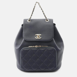 Chanel Business Affinity Navy Blue Caviar Backpack 1208656