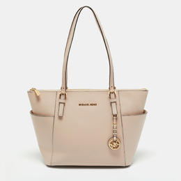 Michael Kors Michael Light Pink Leather Jet Set Top Zip Tote 1208710