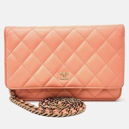 Chanel Orange Leather WOC Mini Crossbody Bag 1208513