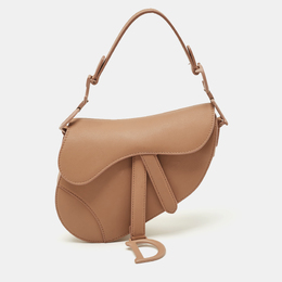 Christian Dior Blush Pink Ultra Matte Leather Mini Saddle Bag 1208687