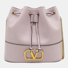 Valentino Purple Leather V-logo bucket bag 1208458