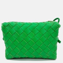 Bottega Veneta Green Leather Mini Loop Camera Bag 1208387
