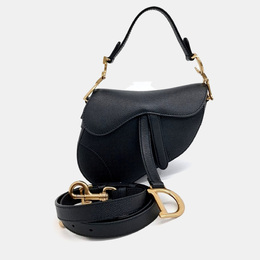 Christian Dior Mini Black Leather Saddle Bag 1208368