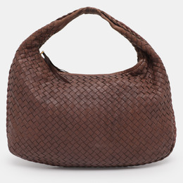 Bottega Veneta Brown Intrecciato Leather Small Veneta Hobo 1208191