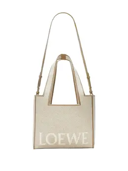 Сумка-шоппер среднего размера с узором «елочка» Loewe, нейтральный 31702971 | нейтральные цвета