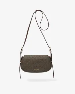 Женская сумка-бандо с логотипами Michael Kors, темно-коричневый mp_0478263_32s5gl0c1b | marrón oscuro