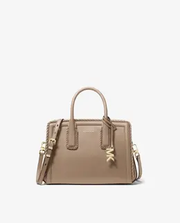 Женская сумка-саквояж Laila маленькая кожаная Michael Kors, бежевый mp_0478263_30t5g9is1l | scala