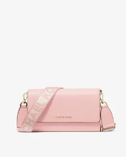 Женская кожаная сумка Jet Set с регулируемым ремнем Michael Kors, розовый mp_0478263_35f2gttc8l | rosa