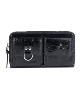Женская сумка Amelia из розовой кожи The Kooples, черный mp_0636605_afpm30008ktu | negro