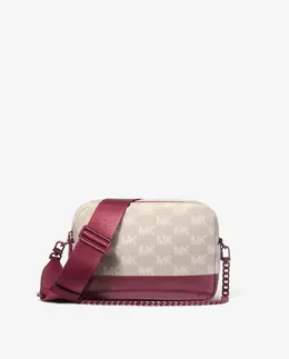 Женская сумка-бандо Bryant из жаккарда с логотипом Michael Kors, бордовый mp_0478263_32t5tytc6j | burdeos