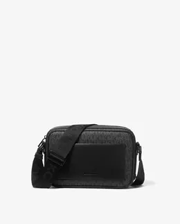 Женская сумка-бандо Maeve с логотипом и принтом в виде ленты Michael Kors, черный mp_0478263_32t5t5vc9b | negro