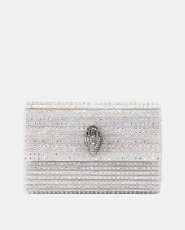 Вечерний клатч серебристый Kurt Geiger, серебряный a55491919 | plata