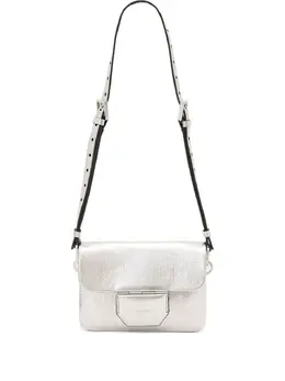 Сумка Jupiter metallic flap cross body Allsaints, серебряный 31132848 | серебристый