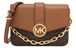 Michael Kors Сумка-трансформер через плечо из искусственной кожи, цвет: темно-коричневый/желто-коричневый 35s2gnmc0b-200