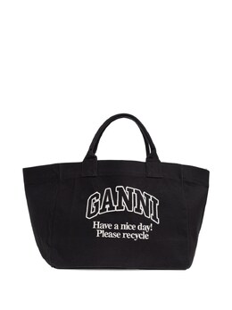Ganni Recycled Cotton Xxl Tote Bag a7181252