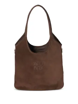 Miu Miu Ivy suede shoulder bag 31082370