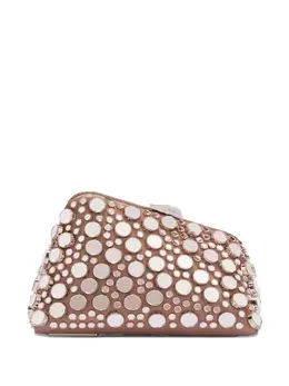 The Attico mirror-embellished clutch bag 31938574