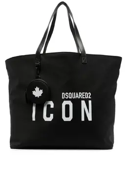 Сумка-тоут с логотипом Dsquared2, черный 18926141 | черный