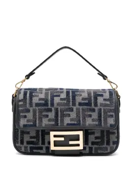 Мини-сумка через плечо Baguette Fendi, синий 25483393 | синий