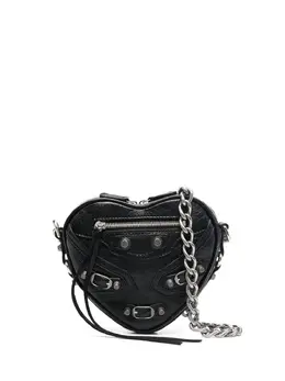 Мини-сумка через плечо Le Cagole Heart Balenciaga, черный 18945258 | черный