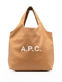 Сумка-тоут с логотипом A.P.C., коричневый 18593918 | коричневый