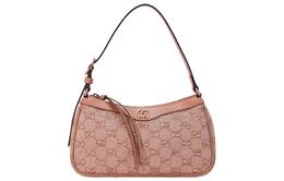 Ophidia Canvas With Leather Плечевая Сумка Маленького Размера Женская Розовая Gucci 735145-facc5-5748