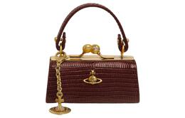 Vivienne Westwood Женская сумка из коровьей кожи бордового цвета 5202006dul004fi401